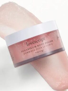 lovescript sugarplum body polish 4oz BRAND NEW/SEALED